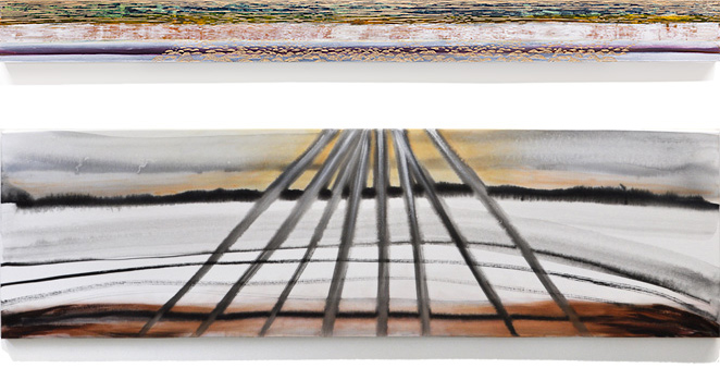 olieverf op houtsnede