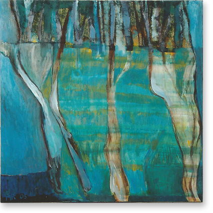 collage in acryl op doek